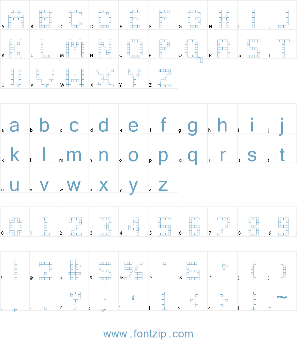 Retroscape III Font Character
